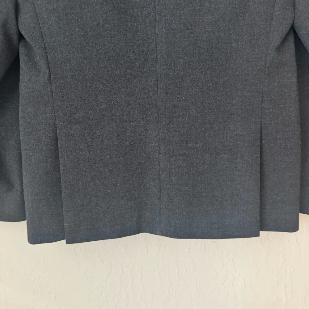 JOSEPH ABBOUD Boys 2 Button Blazer Charcoal Grey Wrinkle Resistant Size 14 - Picture 11 of 16